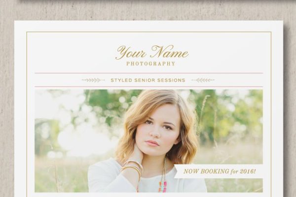 摄影工作室高级迷你展示模板 Senior Mini Session Template