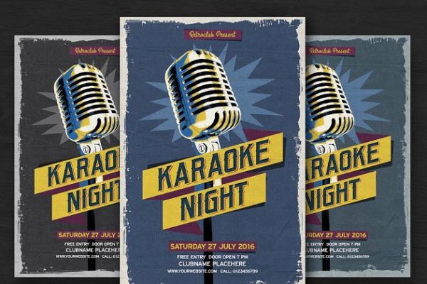 量贩KTV营销活动宣传模板 Karaoke Night