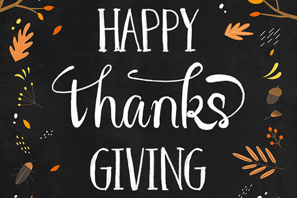 秋季枝叶元素图案感恩节活动海报模板[PSD]