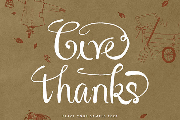 感恩节主题节日海报设计模板