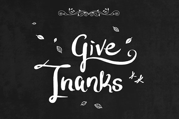 黑白风格感恩节主题海报背景素材