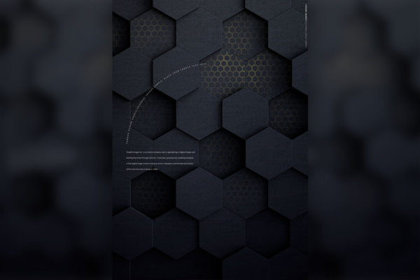 抽象六角形蜂窝状黑色海报背景图片素材