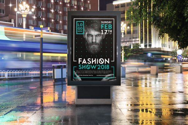 大型节目/活动宣传灯箱海报设计模板 Poster Template