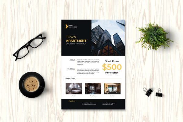 房产销售/中介主题海报传单设计模板v3 Real Estate Flyer Vol. 3