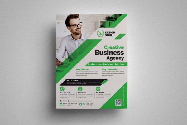 企业宣传推广传单&海报设计模板 Corporate Flyer