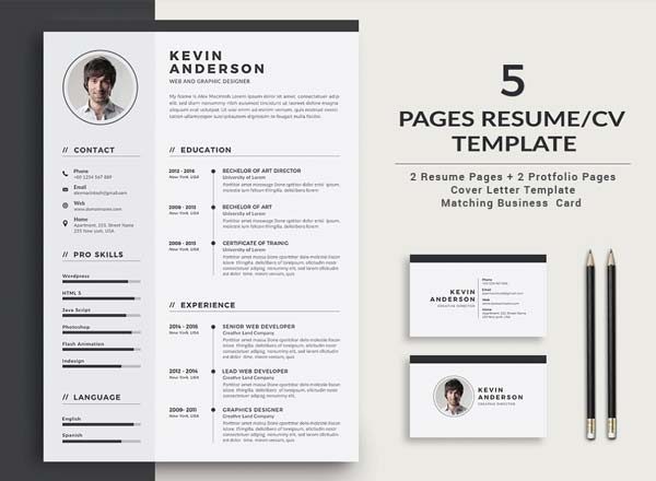 高端极品高端简历设计模版套装[PSD,Ai,indd,docx]