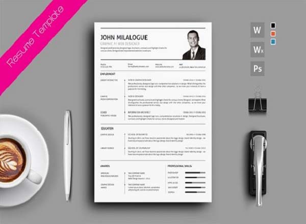 特色正式的商务高端简历设计模板