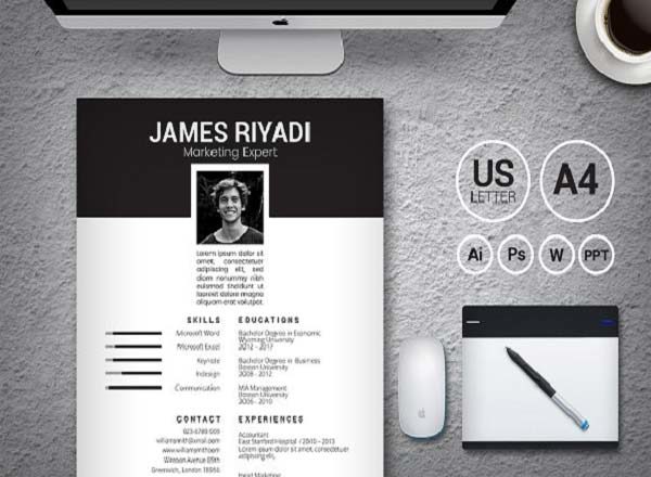 像明星一样的高端简历设计模板