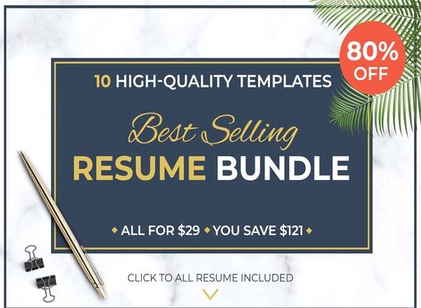 10款非常畅销实用的高端简历设计模板