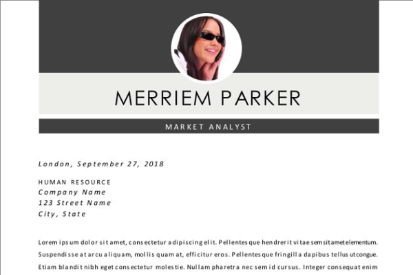 二合一照片高端简历设计模板 2 in 1 modern photo resume template