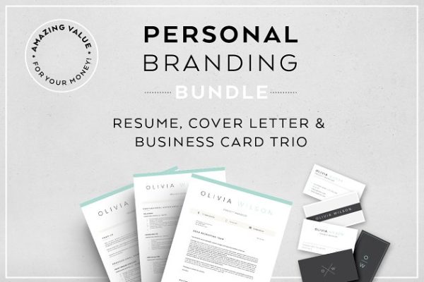 超实用个人简历设计模板合集 Resume Bundle-Personal branding