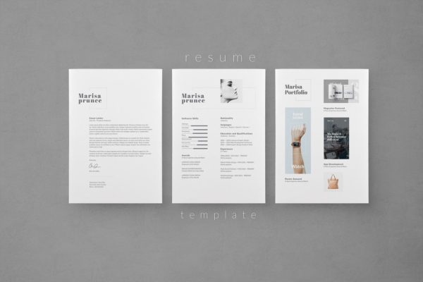 时尚简洁的求职高端简历设计模板