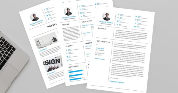 极简主义的设计师自我介绍/求职高端简历设计模板