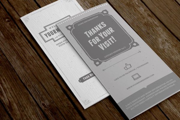 经典餐厅食品菜单设计PSD模板素材 Classy Food Menu 4 Illustrator Template