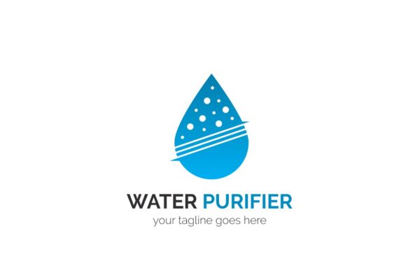 净水器清洁环保主题Logo设计模板精选 Water Purifier Logo