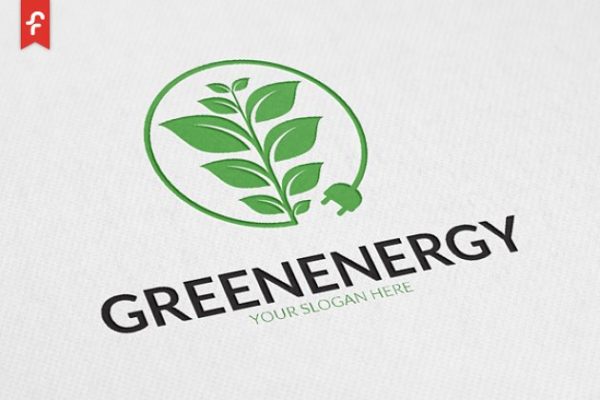 绿色能源清洁能源主题Logo设计模板精选 Green Energy Logo
