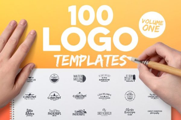 100款英文文字Logo设计模板精选 100 Fresh Logo Templates Vol.1