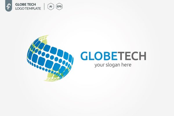 环球科技主题Logo设计模板精选 Globe Tech Logo