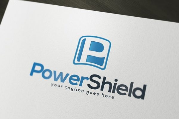 电源保护护盾主题Logo设计模板精选 Power Shield Logo Template
