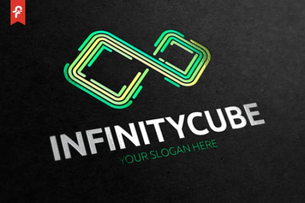 无限立方体图形Logo设计模板精选 Infinity Cube Logo