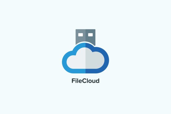 云存储主题Logo设计模板精选 File Cloud Logo Template