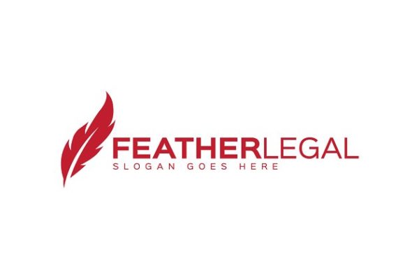羽毛图形Logo设计模板精选 Feather Logo