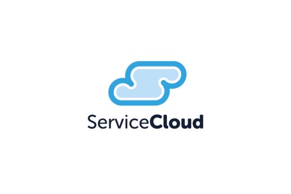 创意字母Logo设计模板精选系列之字母S云服务主题 Service Cloud S Letter Logo Template