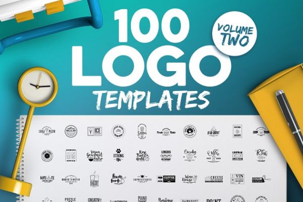 100款西方图文Logo设计模板精选汇总 100 Fresh Logo Templates Vol.2