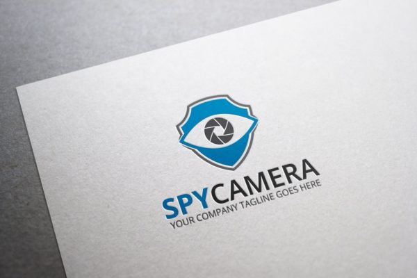 监控摄像设备品牌Logo设计模板精选 Spy Camera Logo