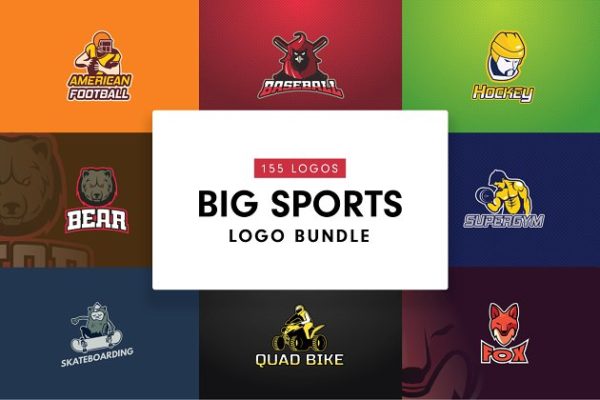 体育运动主题Logo设计模板精选汇总 Sport Logo Bundle