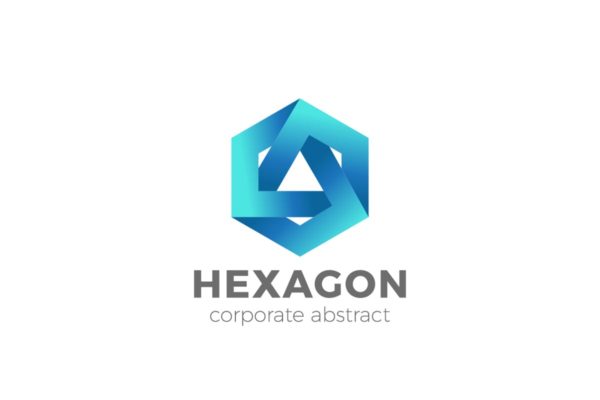 六边形金融财务主题Logo设计模板精选 Logo Hexagon Infinity Loop Corporate Finance