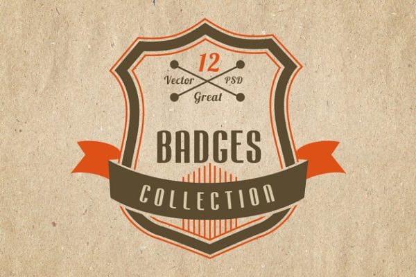 复古徽章模板 Retro and Vintage Badges