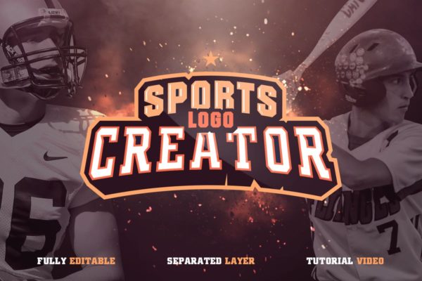 体育运动品牌&球队队徽Logo设计模板汇总v1 Sports Logo Creator V1