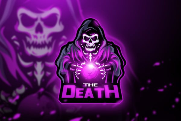 死亡骷髅游戏竞技战队队徽Logo设计模板精选 The Death – Mascot & Esport logo