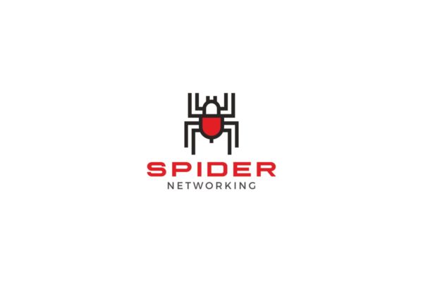 蜘蛛图形创意Logo设计模板 Spider Logo