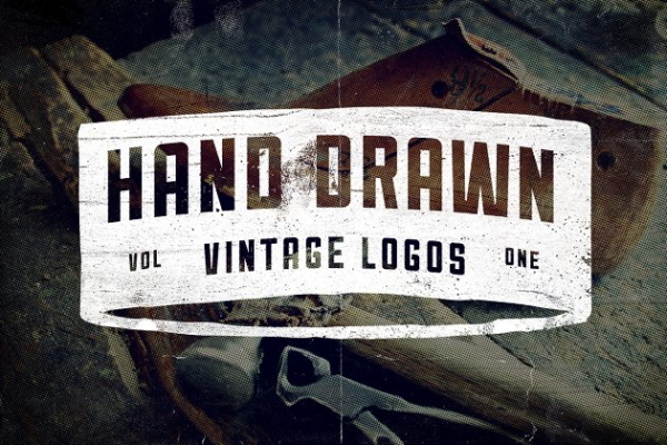 9款手绘复古Logo设计模板 9 Hand Drawn Vintage Logos
