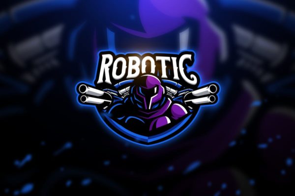 机器人电子竞技队徽Logo设计模板精选 Robotic – Mascot & Esport Logo