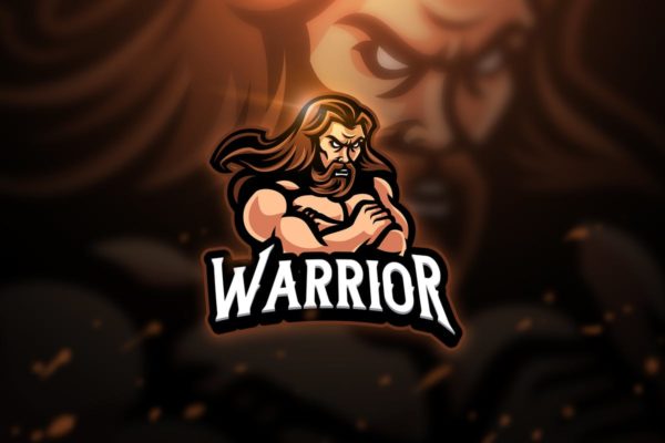 战士电子竞技队徽Logo设计模板精选 Warrior – Mascot & Esport Logo
