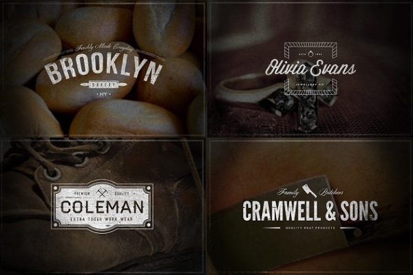 复古英文Logo设计模板精选-Vol.4  Vintage Logos – Volume 4