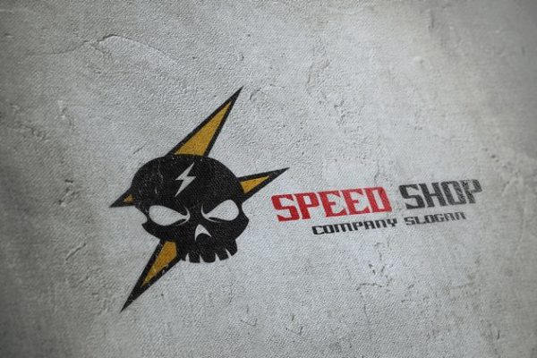 快递/速递企业Logo设计模板精选  Speed Shop Logo