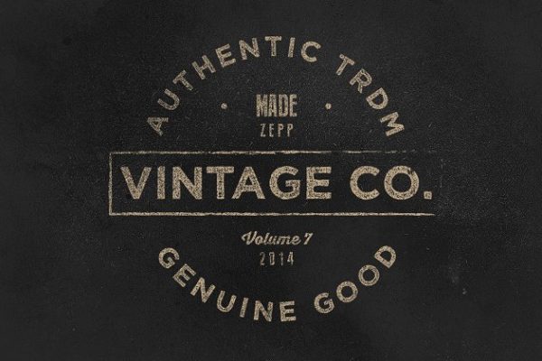 一批复古标签及Logo设计模板精选素材 Vintage Labels & Logos Vol.7