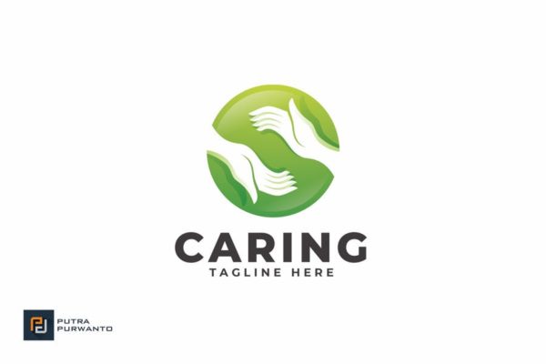 爱心慈善互助机构概念Logo设计模板 Caring – Logo Template
