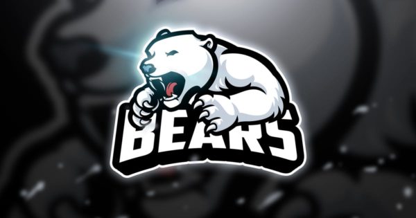 雪熊电子竞技战队队徽Logo设计模板精选 Snow Bear – Mascot & Esport Logo