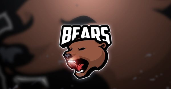 棕熊电子竞技战队队徽Logo设计模板精选 Bear – Mascot & Esport Logo