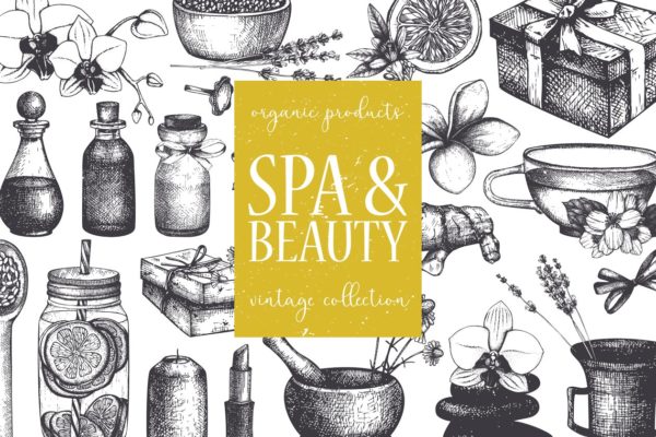 西方美容美妆设计素材 Beauty & SPA Designs Collection