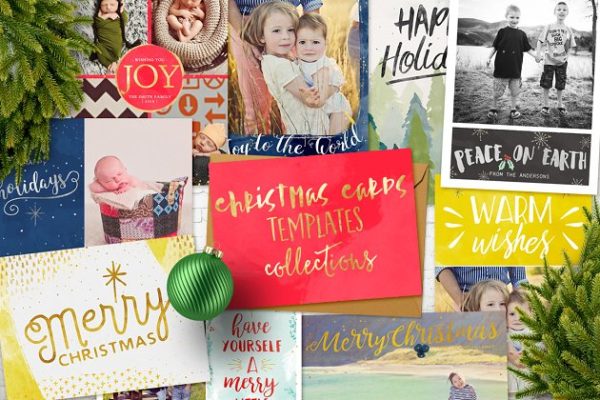 圣诞贺卡制作模板超级汇总 Christmas Cards Templates Collection