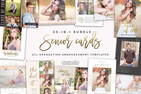 50合1高级卡片贺卡制作模板 SALE 50-in-1 Senior Cards Bundle