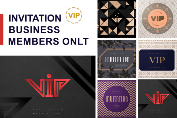 豪华贵宾VIP邀请函制作设计套装