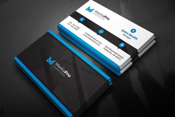 企业现代创意商务名片模板  Modern Creative Business Card