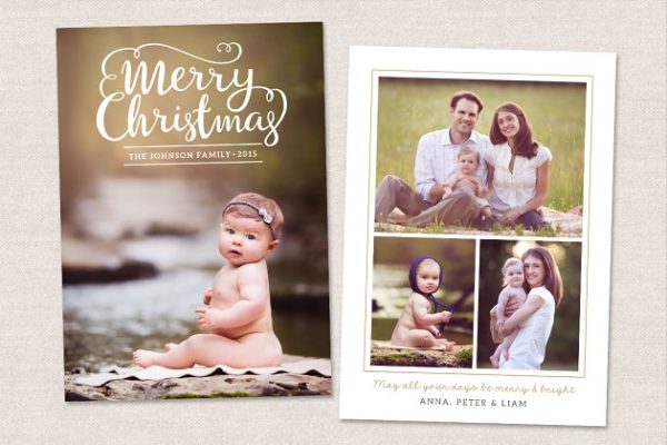 圣诞贺卡制作模板  Christmas Card Template CC098